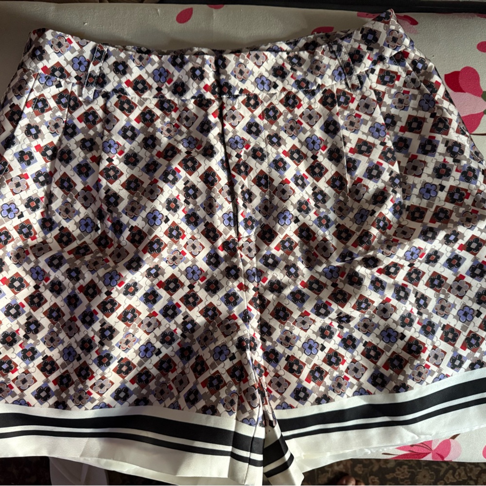Patterned High Waist Women's Shorts